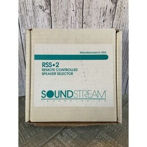 Soundstream Technologies‎ RSS 2 Remote Controlled Speaker Selector New With Box